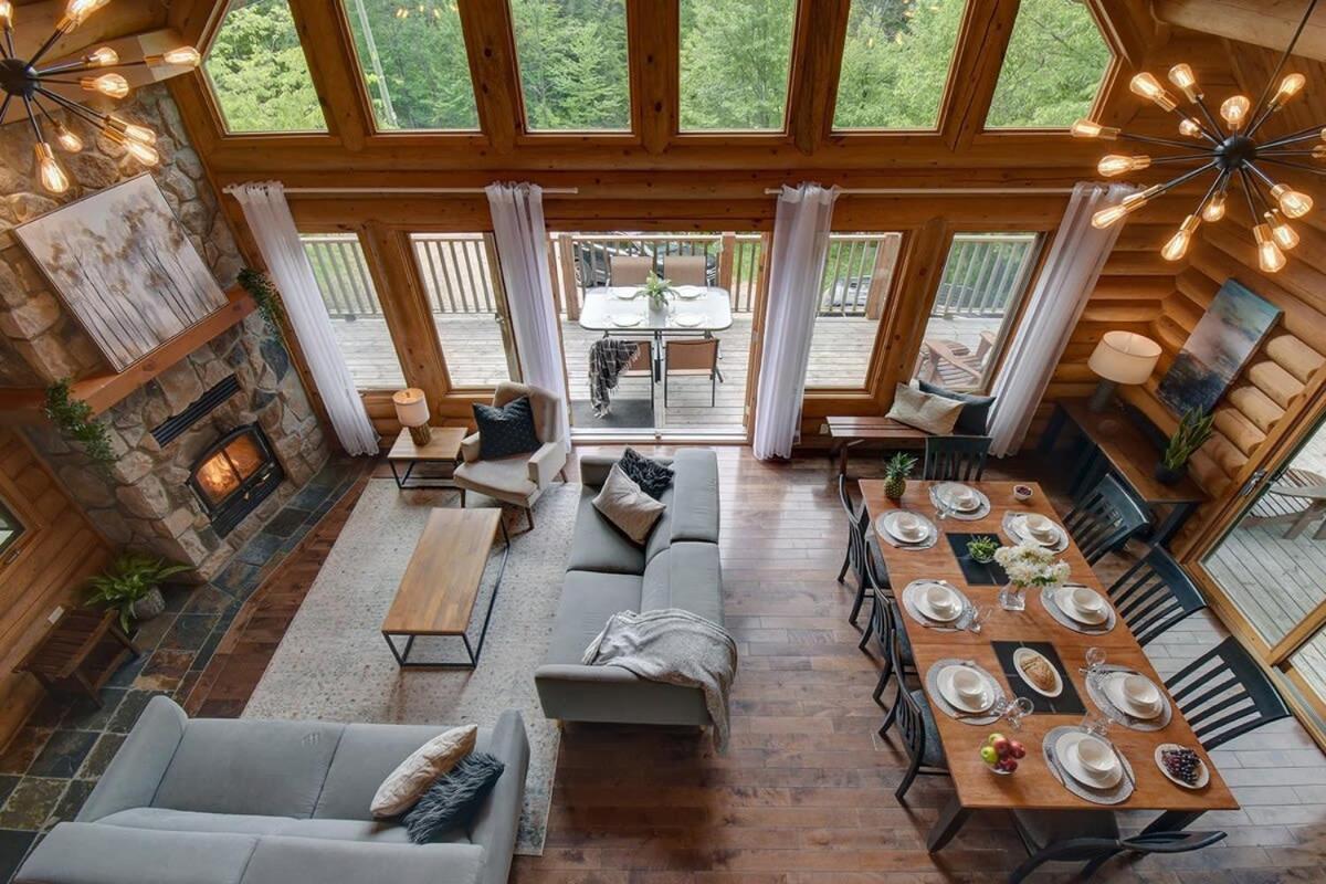 Chic Familiale, Relaxant Avec Spa En Montagnes Labelle Exterior photo